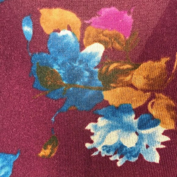 Just Ginger Womens Button Up VNeck Floral Cardigan - Picture 2 of 8